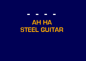 AH HA
STEEL GUITAR