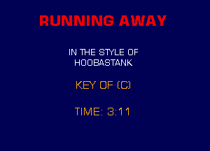 IN THE SWLE OF
HDDBASTANK

KEY OF ((31

TIME 311