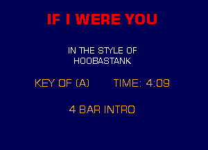 IN THE SWLE OF
HDDEIASTANK

KEY OF EAJ TIME 4109

4 BAR INTRO