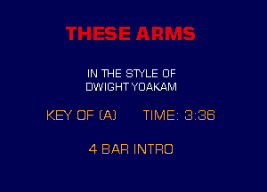 IN THE STYLE OF
DWIGHT YOAKAM

KEY OF EA) TIMEI 338

4 BAR INTRO