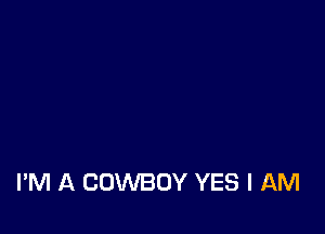 I'M A COWBOY YES I AM