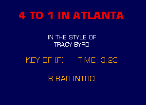 IN THE STYLE 0F
TRACY ENFlD

KEY OF EFJ TIMEI 328

8 BAR INTRO
