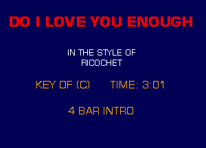 IN THE STYLE 0F
FIICDCHET

KEY OFECJ TIMEI 301

4 BAR INTRO