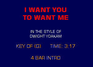 IN THE STYLE OF
DWIGHT YUAKAM

KEY OFIGJ TIME 3'17

4 BAR INTRO