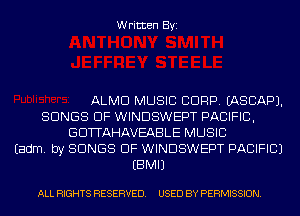 Written Byi

ALMD MUSIC CORP. IASCAPJ.
SONGS OF WINDSWEPT PACIFIC,
GDTTAHAVEABLE MUSIC
Eadm. by SONGS OF WINDSWEPT PACIFIC)
EBMIJ

ALL RIGHTS RESERVED. USED ...

IronOcr License Exception.  To deploy IronOcr please apply a commercial license key or free 30 day deployment trial key at  http://ironsoftware.com/csharp/ocr/licensing/.  Keys may be applied by setting IronOcr.License.LicenseKey at any point in your application before IronOCR is used.