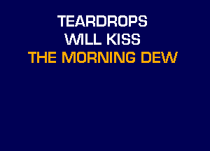 TEARDROPS
WLL KISS
THE MORNING DEW
