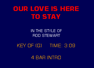 IN THE STYLE OF
HUD STEWART

KEY OF ((31 TIME 309

4 BAR INTRO