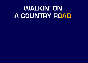 WALKIN' ON
A COUNTRY ROAD
