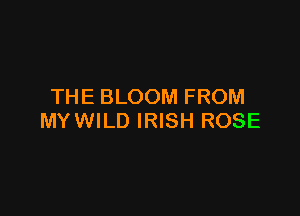 THE BLOOM FROM

MY WILD IRISH ROSE