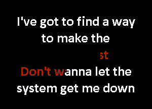 reah
Don't want to grow

old too fast
Don't wanna let the
system get me down