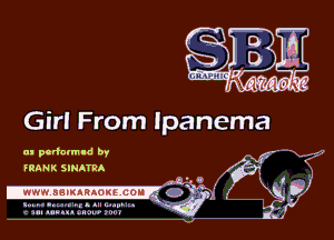 Girl From Ipanema

tn pcdclmld by
FRANK SINAYRA