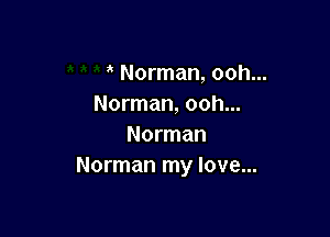 Norman, ooh...
Norman, ooh...

Norman
Norman my love...