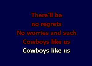 Cowboys like us