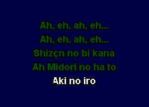 Aki no iro