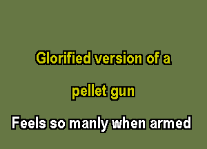 Glorified version of a

pellet gun

Feels so manly when armed