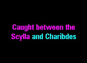 Caught between the

Scylla and Charibdes