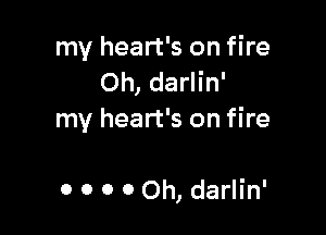 my heart's on fire
Oh, darlin'

my heart's on fire

0 0 0 0 Oh, darlin'