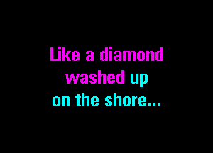 Like a diamond

washed up
on the shore...