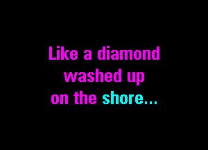 Like a diamond

washed up
on the shore...