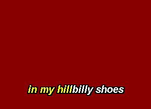 in my hillbill y shoes