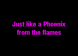 Just like a Phoenix

from the flames