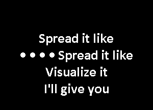 Spread it like

0 0 0 0 Spread it like
Visualize it
I'll give you