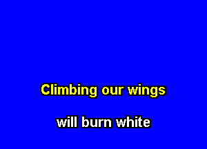Climbing our wings

will burn white