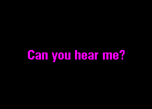 Can you hear me?