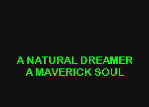 A NATURAL DREAMER
A MAVERICK SOUL