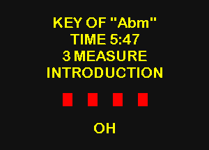 KEY OF Abm
TIME 5247
3 MEASURE
INTRODUCTION