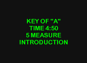 KEY OF A
TIME 4z50

SMEASURE
INTRODUCTION