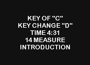 KEYOFC
KEYCHANGED

WME431
14MEASURE
INTRODUCHON