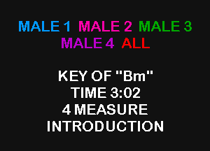 KEY OF Brn
TIME 3202
4 MEASURE
INTRODUCTION