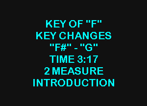 KEYOFP'
KEYCHANGES
IIF II - IIGII

WME3H7
2MEASURE
INTRODUCHON