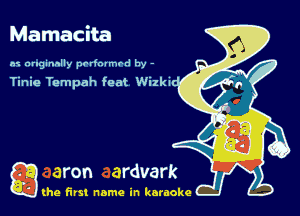 Mamacita

n1 nrlginnlly prdnlmrd by -

Tinie Tempah feat Wizkn

gang first name in karaoke