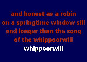 whippoorwill