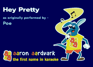 Hey Pretty

as originally pnl'nrmhd by -

the firs! name in karaoke