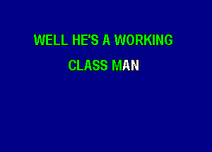 WELL HE'S A WORKING
CLASS MAN