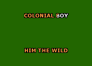 COLONIAL BOY

HIM THE WILD