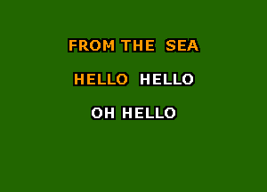 FROM THE SEA

HELLO HELLO

0H HELLO