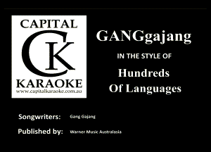 CAN I Al

GANGgaja-ng
K W

Hundreds

KARAOK I?