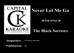(AM I Al

(K

K A R A0 K I The Black sorrows