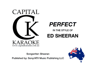 CAPITAL

H g PERFECT
EDSHEERAN

KARAOKE

) .
1nngwmm Shogun 5N
mmahnd tr, Q'nyv'sltv Mn 11c Vu-mnmg LLC b .

U