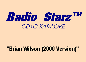 mm 5057172 7'

DCvLG KARAOKE

Brian Wilson (2000 Version)