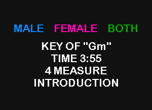 KEYOFGm

NME355
4MEASURE
INTRODUCHON