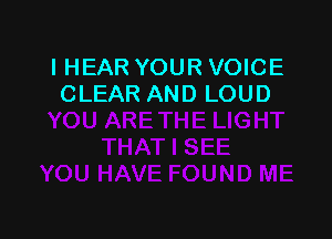 IHEAR YOUR VOICE
(