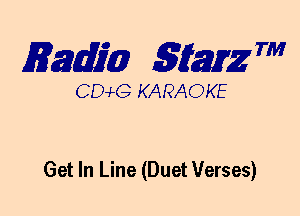 mm 5mg 7'

CEMG KARAOKE

Get In Line (Duet Verses)