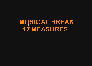 MLhSICAL BREAK
17MEASURES