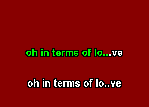 oh in terms of lo...ve

oh in terms of lo..ve