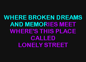 WHERE BROKEN DREI